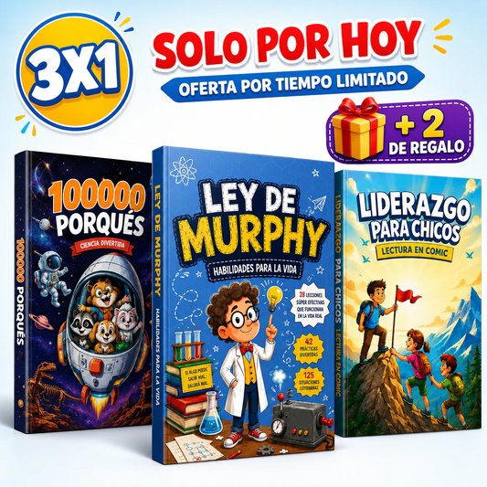 3X1: Los 3 Libros Que Enseñan a tu Hijo a Pensar, Resolver y Liderar (Antes de los 12 Años)